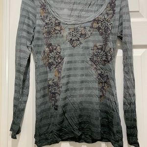 Miss Me Women’s Long Sleeve Sheer Top